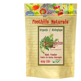 Foothills Naturals Astragalus Root Powder Organic - 454g, 150+ Servings, Energy, Stress, Mental Health