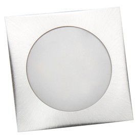 'Fine 9 LED Alloy Torch 55x55 mm McShine LED Recessed Luminaire, Square, Stainless Steel (Neutral White 4000 K)