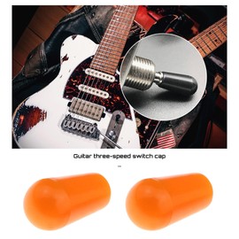 Micro Traders 12x 3 Way Guitar Toggle Switch Tips Top Hat Toggle Selector Tip Plastic Pickup Selector Switch Knob Cap for Electric Guitar Parts Accessories Switch Cap 3 Color s