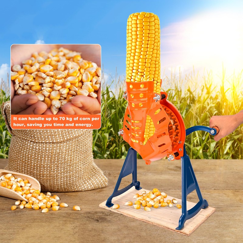 Steel Corn Sheller Hand Crank - Corn on The Cob