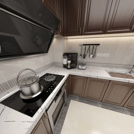 Black White Marble Paper Thick Glossy Countertop Contact Paper for Kitchen Bathroom Self Adhesive Waterproof Granite Wallpaper Stick and Peel Counter Top Laminant Marble Look Vinyl Countertop Paper