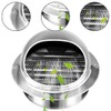 MOTRAIN 4" 304 Stainless Steel Wall Vent Cover, Round External