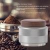Coffee Distributor Tamper Constant Pressure 304 Stainless Steel Wood Handle