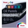 Pentel PHN-M6 Metallic Ölkreiden, 6er Set, farblich sotiert, 1 Stück
