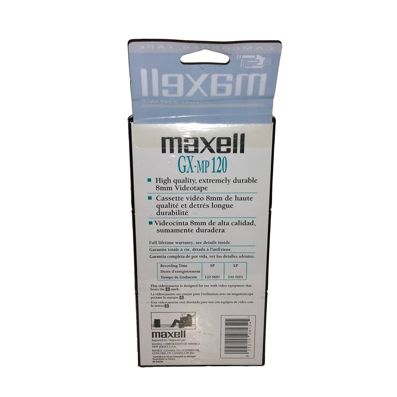 Maxell GX-MP 120 Cintas de videocámara, Paquete de 3
