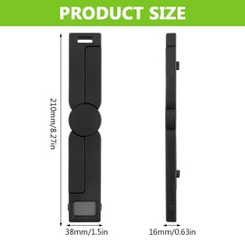 Folding Digital Kitchen Scale, Portable Food Travel Scale for Food, Highly Accurate Compact Food Scale with LCD Display, Multiple Units Supported, Convenient Storage(Color:Black)