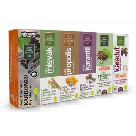 Eyup Sabri Tuncer Natural Vegan Tester Toothpaste - 7.5 ML - 6 Pieces Set