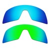 Alphax 2 Pcs Ice Blue & Green Polarized Replacement Lenses