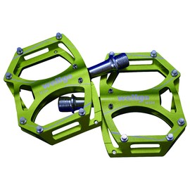 Wellgo (uxerugo) Aluminum Pedal Pin with CNC Thin models Apple Green G Load/atb-80/MTB M194
