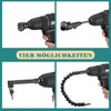 14 Piece Angle Screwdriver Attachment Set, 1/4 Inch Hex Shank,