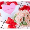 AmyHomie Artificial Flower Blush Pink Rose 25pcs Real Looking Fake