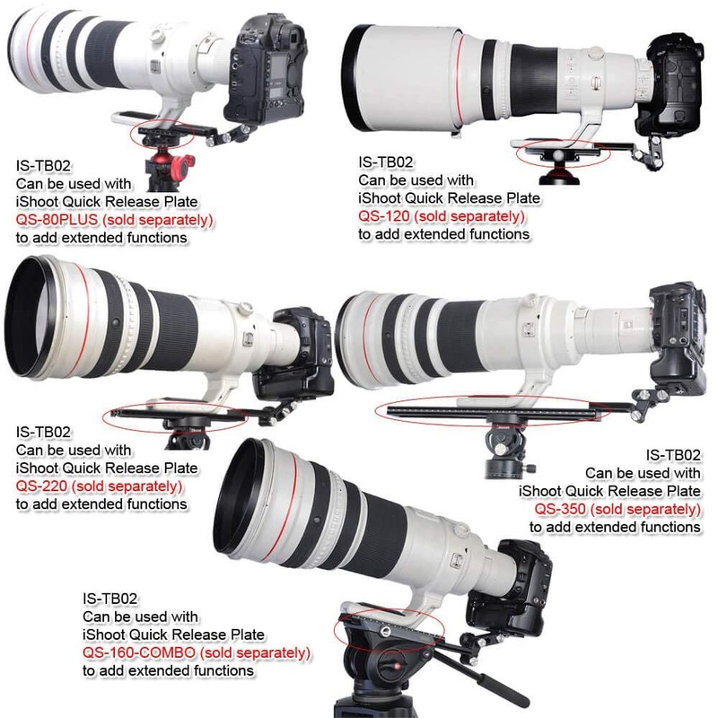 Retractable Long Focus Lens Support Stand Bayonet Protector, Foldable Camera