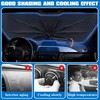Sonnenschutz Auto Frontscheibe, Auto Sonnenschutz zu Frontscheibe Faltbar, Selbsthaftend UV