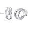 Yoursfs Gold 3 Row Earrings, Women's, Painless, Large, Ins, Popular,