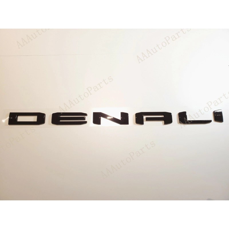 GMC 4PCS Set Gloss Black Door Rear DENALI SIERRA Emblems