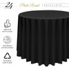 YMHPRIDE 24 Pack Premium Plastic Tablecloth - 120 Inch Round