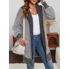 Sidefeel Hooded Sweaters for Women Open Front Chunky Knit Cardigans