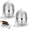 iJiZuo 2 Pack Tea Infuser for Loose Tea, Stainless Steel