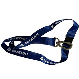 Suzuki Team Blue Lanyard Key Chain Original Blue White