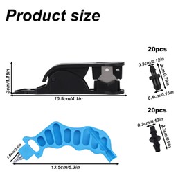 Drip Irrigation Hole Punch Kit, 2-in-1 Drip Irrigation Hole Punch & Pipe Cutter Tool with 40 Goof Plugs Line Connectors Gardening Accessories for Watering Sprinkling System Parts