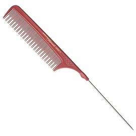 Hercules Saw C21 Red Toupier Pin Tail Comb 8.75 Carbon Comb, Pack of 1