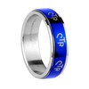 One Moment In Time J38C Size 8 Blue Spinner Ring