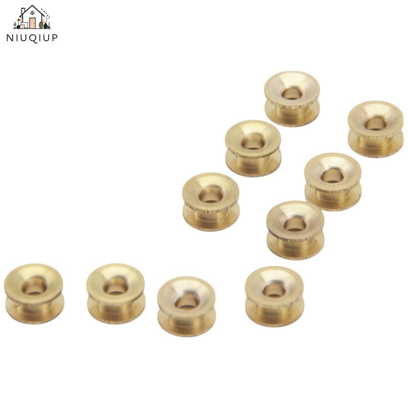 NIUQIUP Brass Trimmer Head Eyelets (10-Pack) - Durable Replacement Sleeves