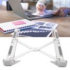 Laptop Stand Aluminium Alloy Adjustable Height Nonslip Rubber Pads Foldable