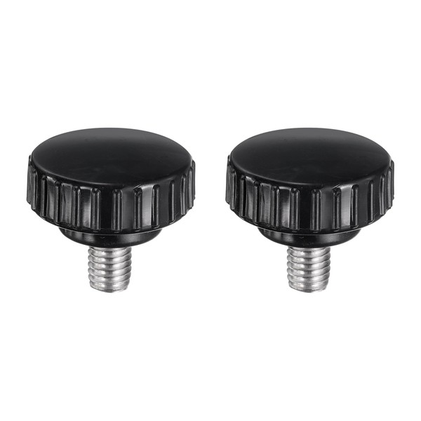 uxcell 2pcs Knurled Clamping Knobs M8 x 12mm Metric 304