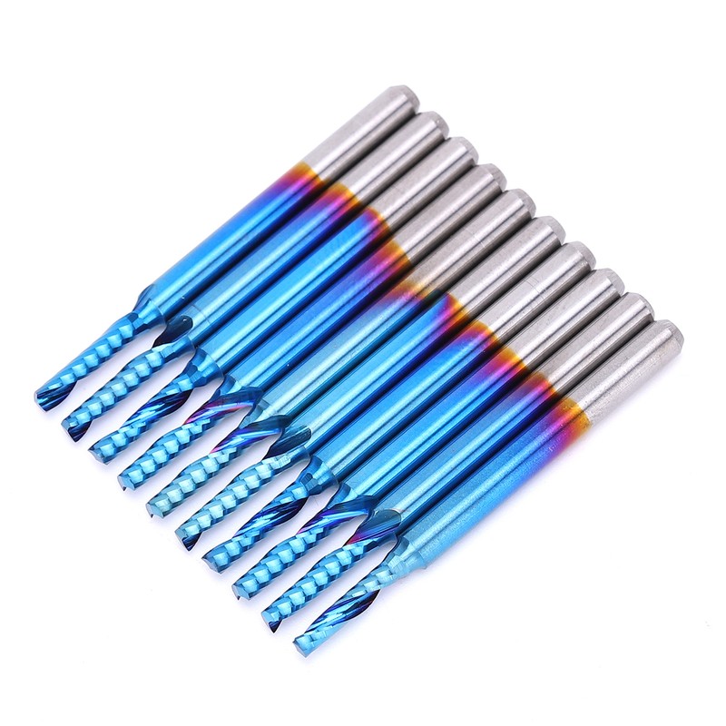 Spiral Mill Bit CNC Router Kit Carbide Tungsten Steel End