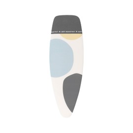Brabantia Size D (53 x 18 in) Replacement Ironing Board Cover, Heat Resistant Zone, Thick Foam & Felt Padding (Spring Bubbles)