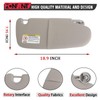 ZONFANT Grey Left Driver Side Sun Visor without Sunroof Compatible