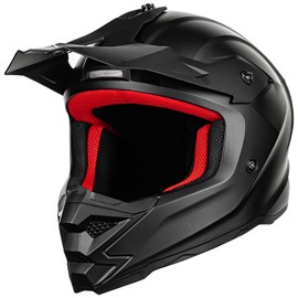 ILM Youth ATV Helmet Kids Dirt Bike Motocross BMX Off Road Motorbike Go Kart Casco DOT ECE Model Z705 (Matte Black, M)