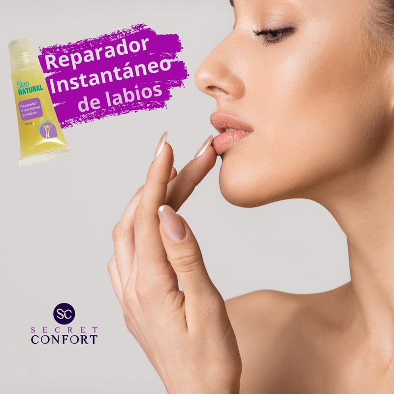 Skin Natural - Reparador Instantáneo de labios sin sabor, 100%