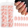 Lifextol 216PC White French Tip Press on Nails Medium Fake