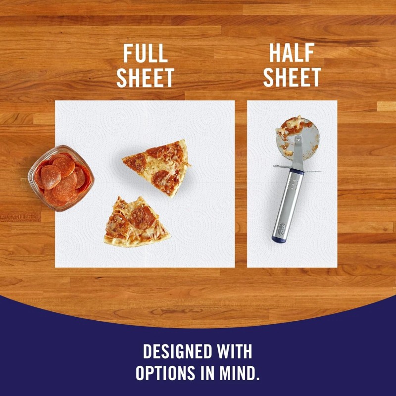 Sparkle Pick-A-Size Paper Towels, Spirited Prints, 6 Double Rolls =