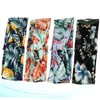 IWOWHERO 4pcs Floral Elastic Headbands Breathable Wide Hair Bands for