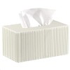 Plus Size Tissue Box Cover,PU Leather Rectangular Tissue Box Holder,Napkin Dispenser,Decorative Holder/Organizer for Bathroom Vanity Countertop, Nightstand, Coffee Table, Home,Office Desk & Car
