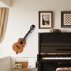 DAZZLIFE Ukulele Horizontal Guitar Hangers for Wall Wooden Wall Mount