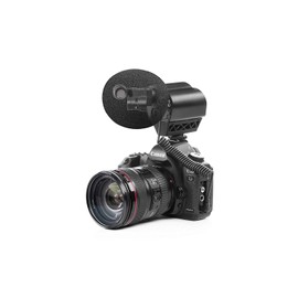 Saramonic VMIC Stereo Condenser Video Microphone with Rubberized Shockmount, High-Pass Filter, Level Control, & High-Frquency Switches, Monitoring & More - for DSLR Cameras & Camcorders