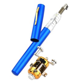 Nicheez Pen Rod with Reel Small Lightweight Fishing Rod (Blue)