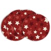 Artoid Mode Red Stars Patriotic 4th of July Round Placemats
