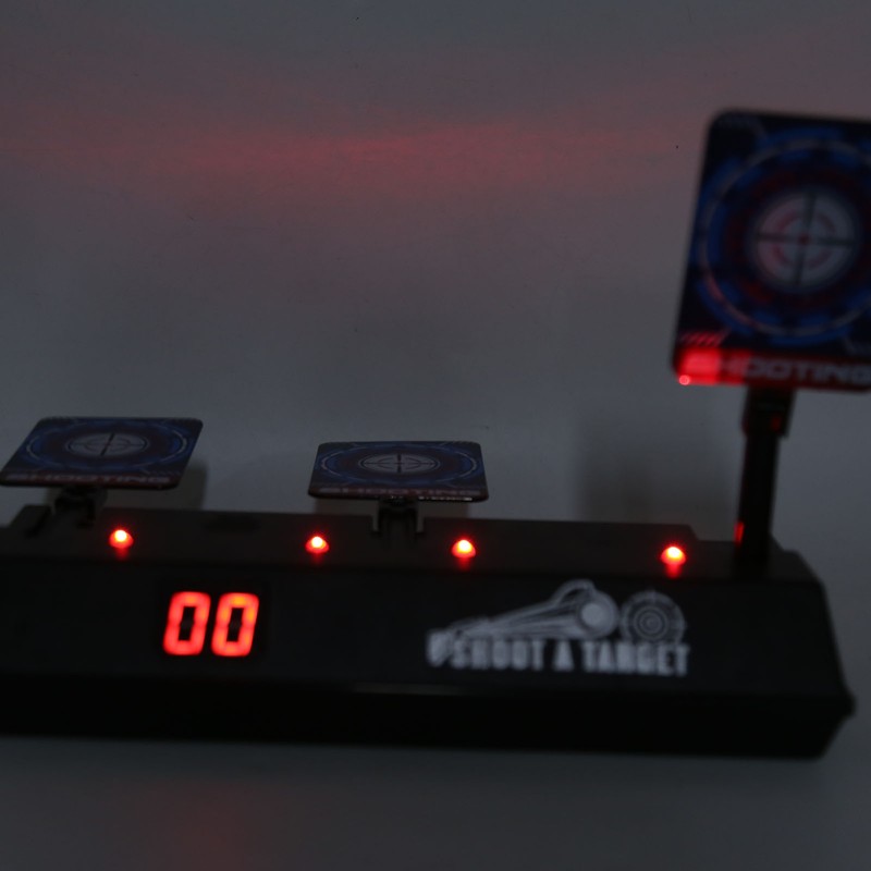 Electronic Shooting Target Auto Reset Scoring Target Sound Light Outdoor