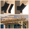 2 Pairs 45-Degree Angle Bracket, Adjustable Heavy Duty Connector Brace