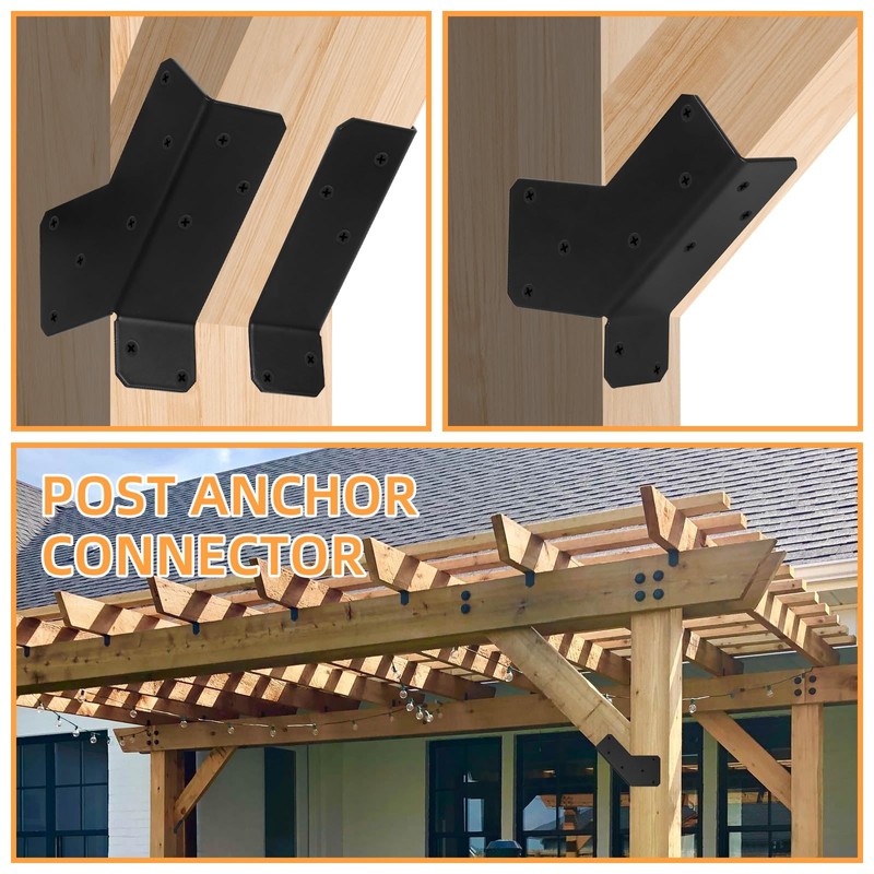 2 Pairs 45-Degree Angle Bracket, Adjustable Heavy Duty Connector Brace