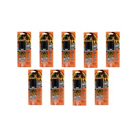 Gorilla 2 Part Epoxy, 5 Minute Set, .85 ounce Syringe, Clear, (Pack of 9)