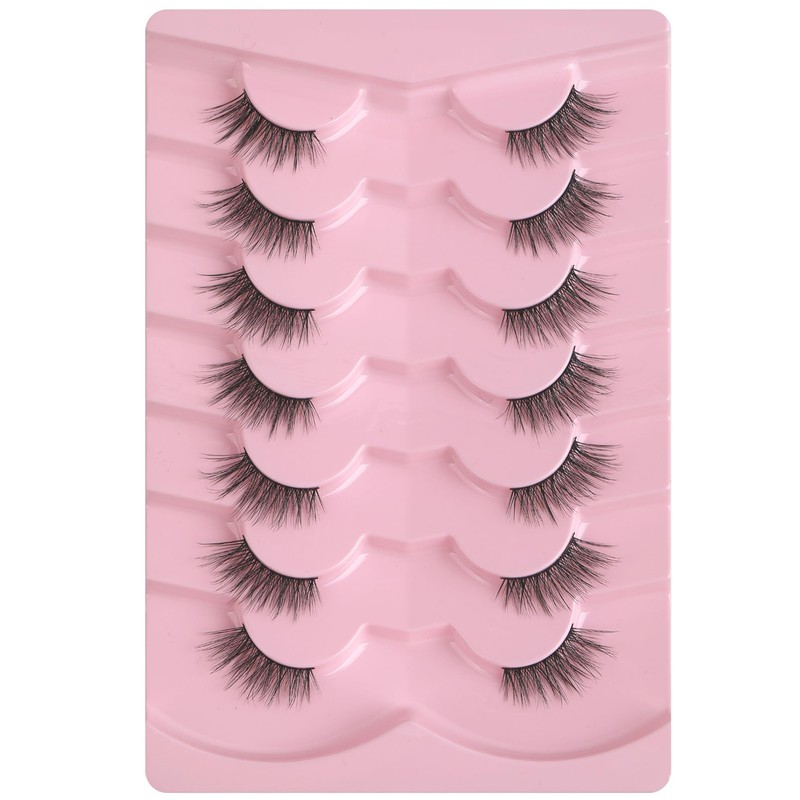 Half Lashes Natural Lashes Wispy Lashes Corner Lashes 3/4 False