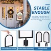 Lounsweer 4 Pcs Arched Stanchion Sign Holder Double Sided Sign
