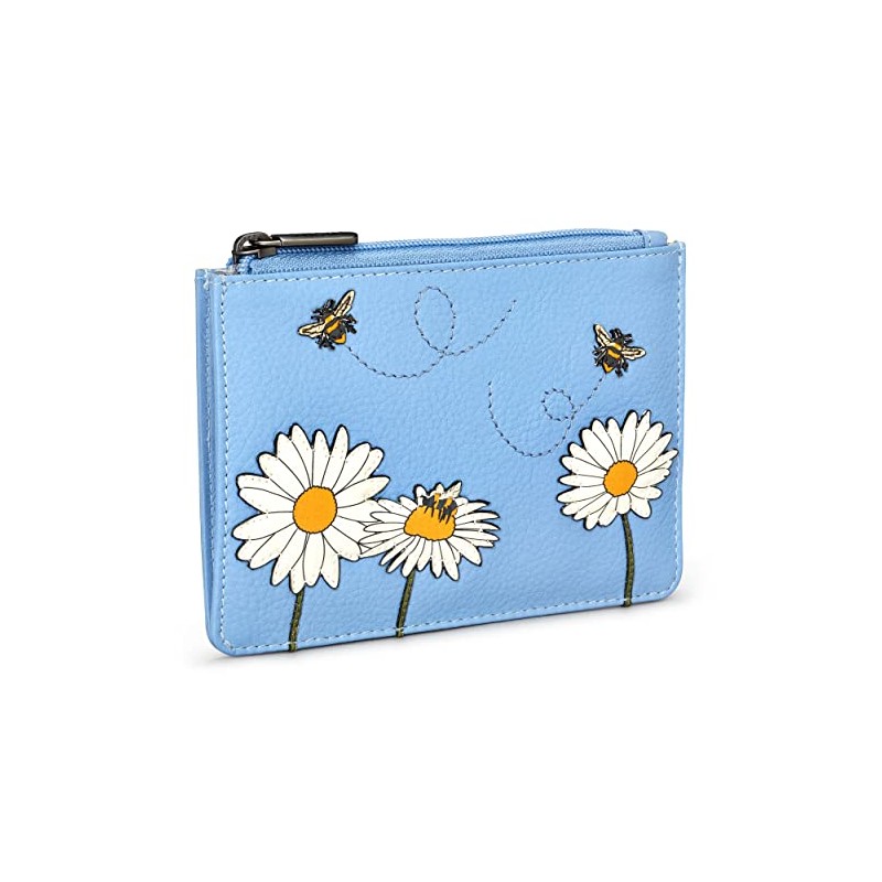 Yoshi Bee Happy Zip Top Womens Purse, RFID Protection, Slim