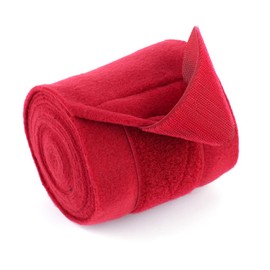 Y.J TAILS Horse Polo Wraps 2.5m Soft Fleece Polo Wraps Equestrian Leg Bandage Wrap Set of 4 Packs (Red - 2.5m)